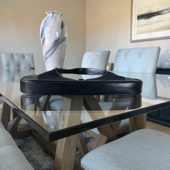 GUCCI GG CANVAS Vintage Jackie O Black Small - Picture 3 of 11